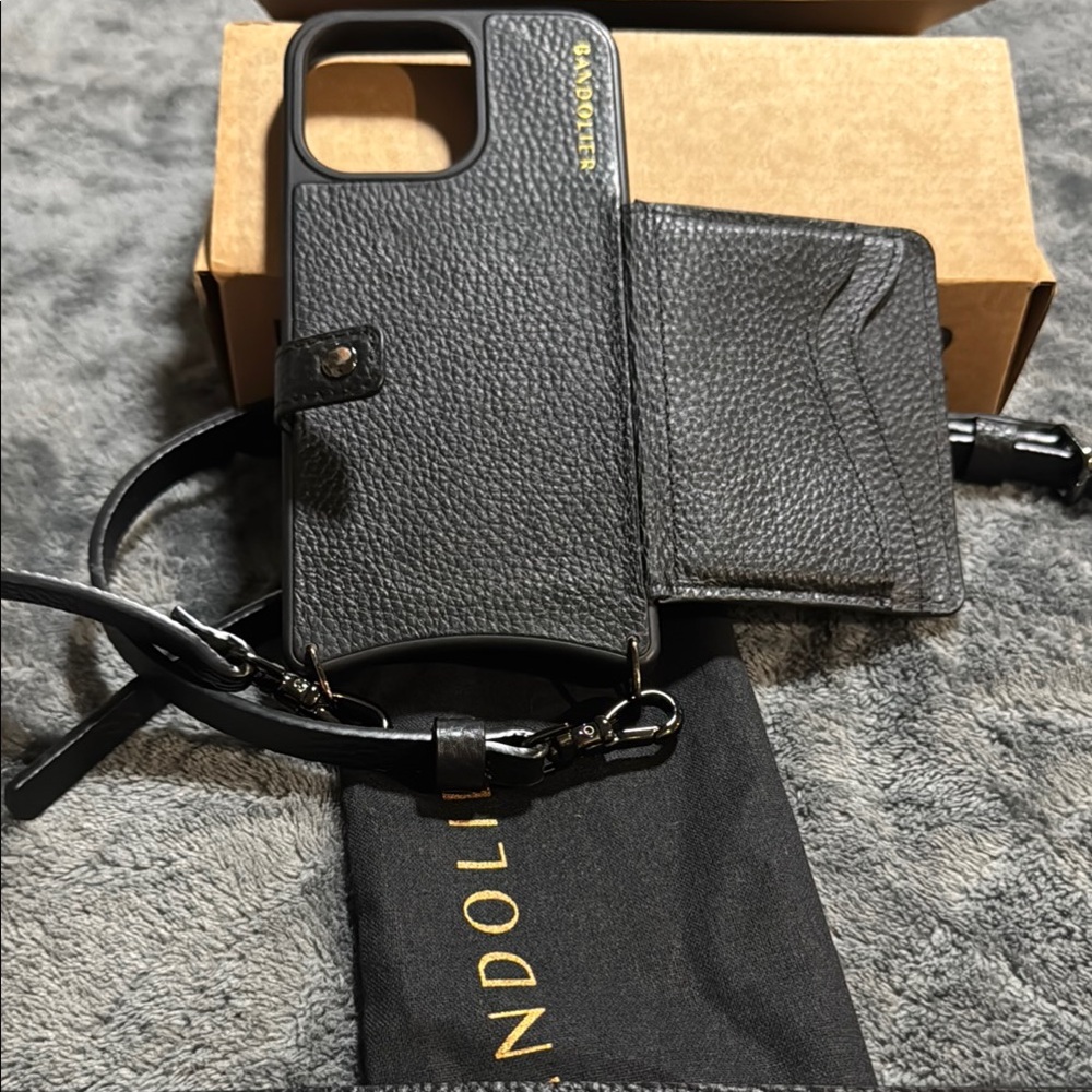 Bandolier iPhone 15 Pro Max Case with Wallet/Strap•Fair Condition•See Pics